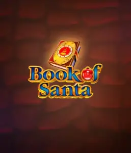 Experience the festive spirit with Book of Santa slot by Endorphina, showcasing an ornate golden book adorned with Santa's iconic image. This graphic conveys the warmth and excitement of Christmas, set against a softly glowing red background. Perfect for holiday season gaming, offering a charming escape. 